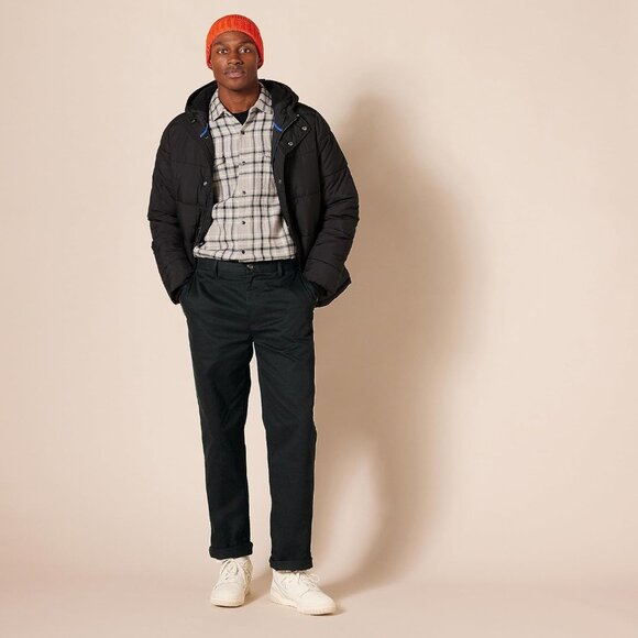 Men's Classic-Fit Wrinkle-Resistant Flat-Front Chino Pants - Big & Tall 28W-32L - Picture 5 of 11